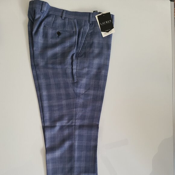 Ralph Lauren Other - NWT Lauren Ralph Lauren Men's UltraFlex Suit Pants Blue Plaid